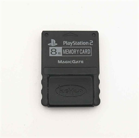 Playstation 2 Tilbehør - Uoriginalt Memory Card - 8MB - Sort (B Grade) (Genbrug) 